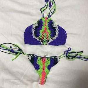***MOVING MUST GO*** RARE Neon Crochet Indah Bikini